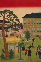 Zweite nationale Industrieausstellung im Ueno-Park