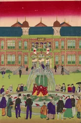 Zweite nationale Industrieausstellung im Ueno-Park