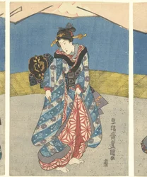 Schönheiten bei einem Hahnenkampf