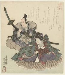 Zwei sitzende Krieger