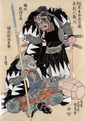 Die Schauspieler Horibe Yatsubei und Horibe Yajibei