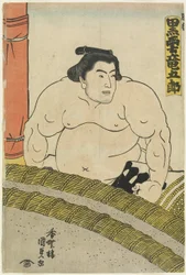 Der Wrestler Kurokumo Tatsugoro_ vom Higo-Stall, 1830-1844