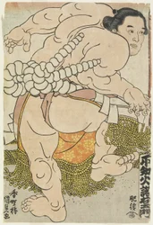 Der Yokozuna-Ringer Shiranui Dakuemon vom Higo-Stall, 1830-1844