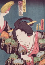 Der Schauspieler Bando Hikosaburo, veröffentlicht ca. 1850