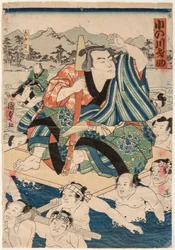 Porträt des Sumo-Ringers Onogawa Saisuke