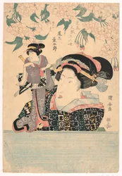 Pentaptychon: Fünf Mädchen mit Theaterpuppen