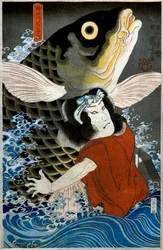 Bandō Hikosaburō IV als Yokichi vom Kanda-Fluss