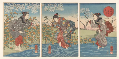 Der Ide Tama Fluss in der Provinz Yamashiro