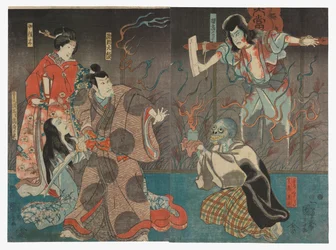 Ichikawa Kodanji IV als Geist (Rei) von Kozakura Tōgo