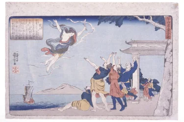 Spiegel der 24 Vorbilder kindlicher Pietät: Dong Yong (Tō Ei)