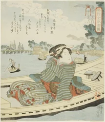 Oteiroku, aus der Serie "Modische Frauen als die hundertacht Helden des Wasserufers (Fuzoku onna Suikoden, ippyakuhachinin no uchi)"