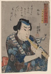 Shakuhachi-Spieler