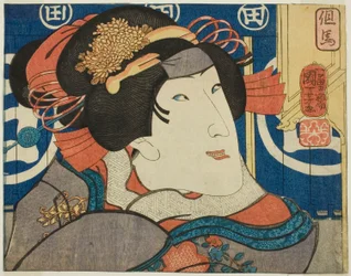 Provinz Tajima, aus der Serie "Moderne Szenen der Provinzen in Edo-Brokat (Edo nishiki imayo kuni zukushi)"