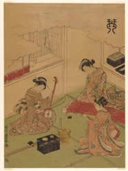 Koto, aus einer unbetitelten Serie der vier Fertigkeiten