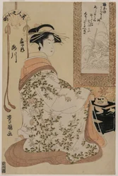 Takigawa von Ōgiya, aus der Serie Schönheiten als die sieben Komachi
