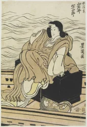 Der Schauspieler Iwai Hanshiro als die Frau Seigen, 1804-1825