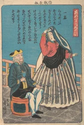 Ausländer in Miyozaki-cho, 11. Monat, 1860