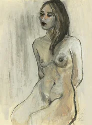 Nachdenkliche Nackte Figur