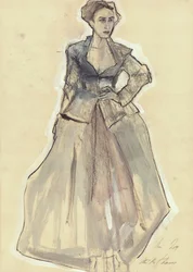 Elegante Modenskizze