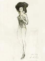 Modefigur Zeichnung