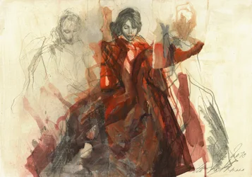 Leidenschaftlicher Flamenco-Tanz