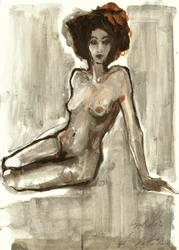 Liegende Nackte Figur