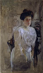 Porträt von Margarita Kirillowna Morosowa, geborene Mamontowa 1873-1958, 1910
