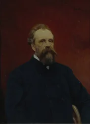 Porträt von Sergei Mikhailovich Tretyakov