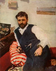 Porträt des Malers Constantin Alexandreyevich Korovin, 1891, 1965