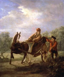 Voltaire in einem Wagen, ca. 1770-1775