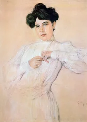 Porträt von Maria Botkina, 1905