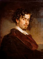 Porträt von Gustavo Adolfo Becquer, spanischer Schriftsteller