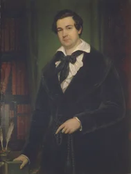 Porträt des Schauspielers Wassili Andrejewitsch Karatygin 1802-1853, 1842