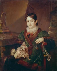 Porträt der Gräfin Natalia Andrejewna Obolenskaja, 1833