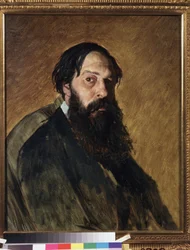 Porträt des Künstlers Alexei Sawrasow