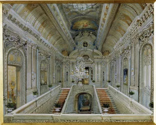 Die Haupttreppe im Jussupow-Palast in St. Petersburg