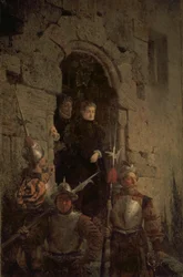 Verhaftung der Hugenottin Jacqueline de Montbel d’Etremont (1541-1600), 1875