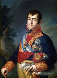 Porträt von König Ferdinand VII. von Spanien, 1814-1815
