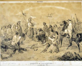 Eroberung und Zivilisation: Allegorie des Kolonialismus - von Adam