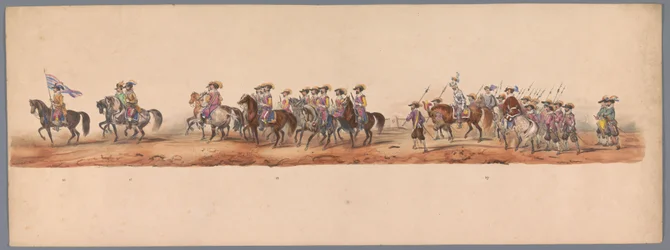 Historische Parade beim zweiten Jahrhundertfest der Universität Utrecht, 1836 (Platte 5)