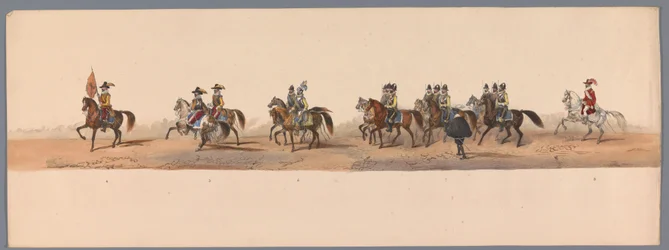 Historischer Umzug zum zweihundertjährigen Jubiläum der Universität Utrecht, 1836 (Platte 2)