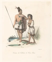 Kleidung der Einwohner von Houa-Houa (Neuseeland)