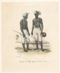 Kleidung der Anführer von Havre-Dorey in Papua-Neuguinea