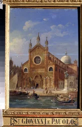 Ansichten von Venedig. Die Kirche Santi Giovanni e Paolo (San Zanipolo)