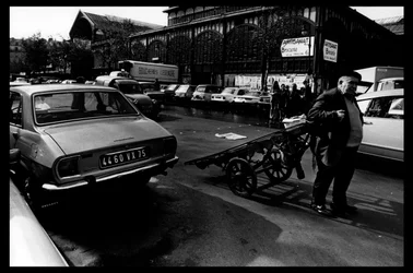 Les Halles von Paris kurz vor dem Abriss im August 1971