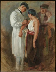 Die Impfung, um 1923