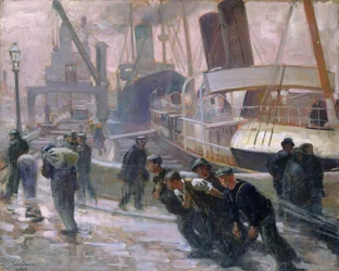 Liverpool Dockarbeiter bei Morgengrauen, 1903