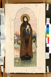 Porträt von Euphrosyne von Polotsk (1110-1173)