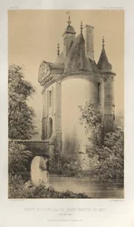 Tor des Schlosses von Saint-Martin-Du-Bec (Seine inférieure)
