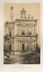 Architektur Pittoresque oder Denkmäler des 15. und 16. Jahrhunderts: Schlösser Frankreichs des 15. und 16. Jahrhunderts: Pl. 19, Überreste des Schlosses von Chaumot (Yonne)